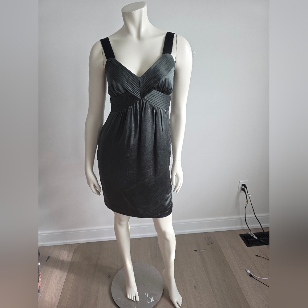 Banana Republic Olive Green silk mini dress US 2